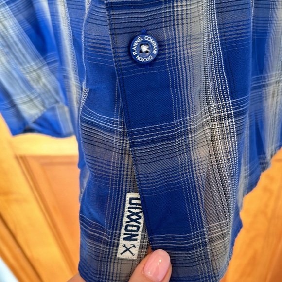 Dixxon Flannel Company Bamboo Short Sleeve Button Up in Ocean Blvd Size Medium - Picture 6 of 9